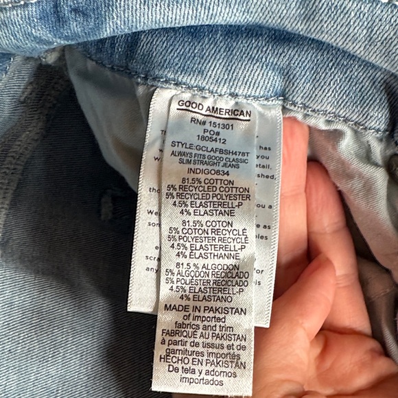 NWT Good American Always Fits Good Classic Slim Straight - size 14-18 - Picture 12 of 16